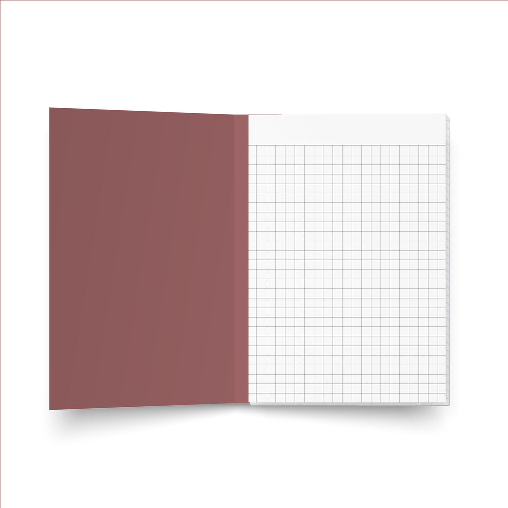 Grid Pocket Notepad in Bashful