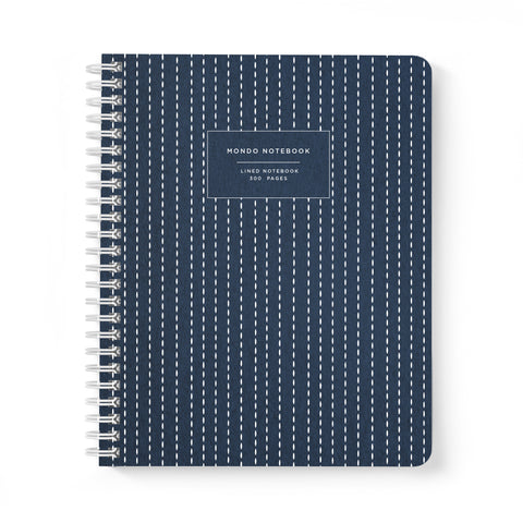 Mondo Notebook in Blue Stitch