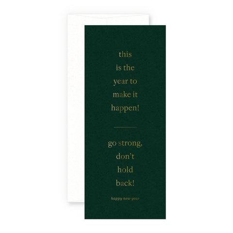 Make it Happen! New Year Greeting Card