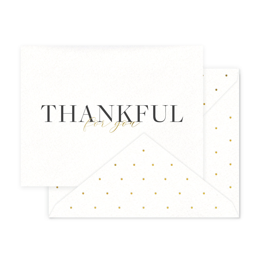 Thankful For You Greeting Card
