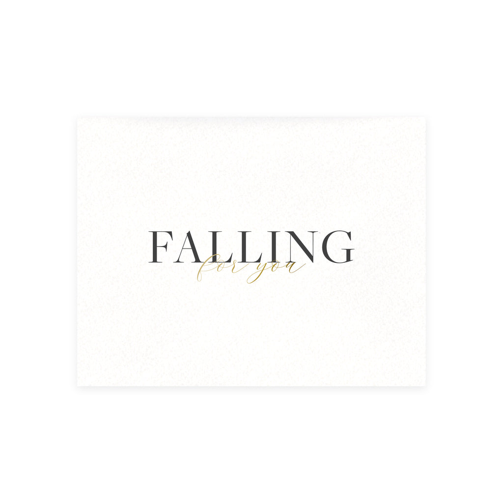 Falling For You Greeting Card