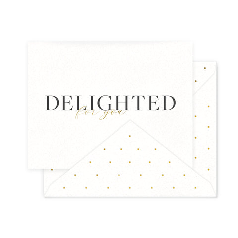 Delighted For You Greeting Card