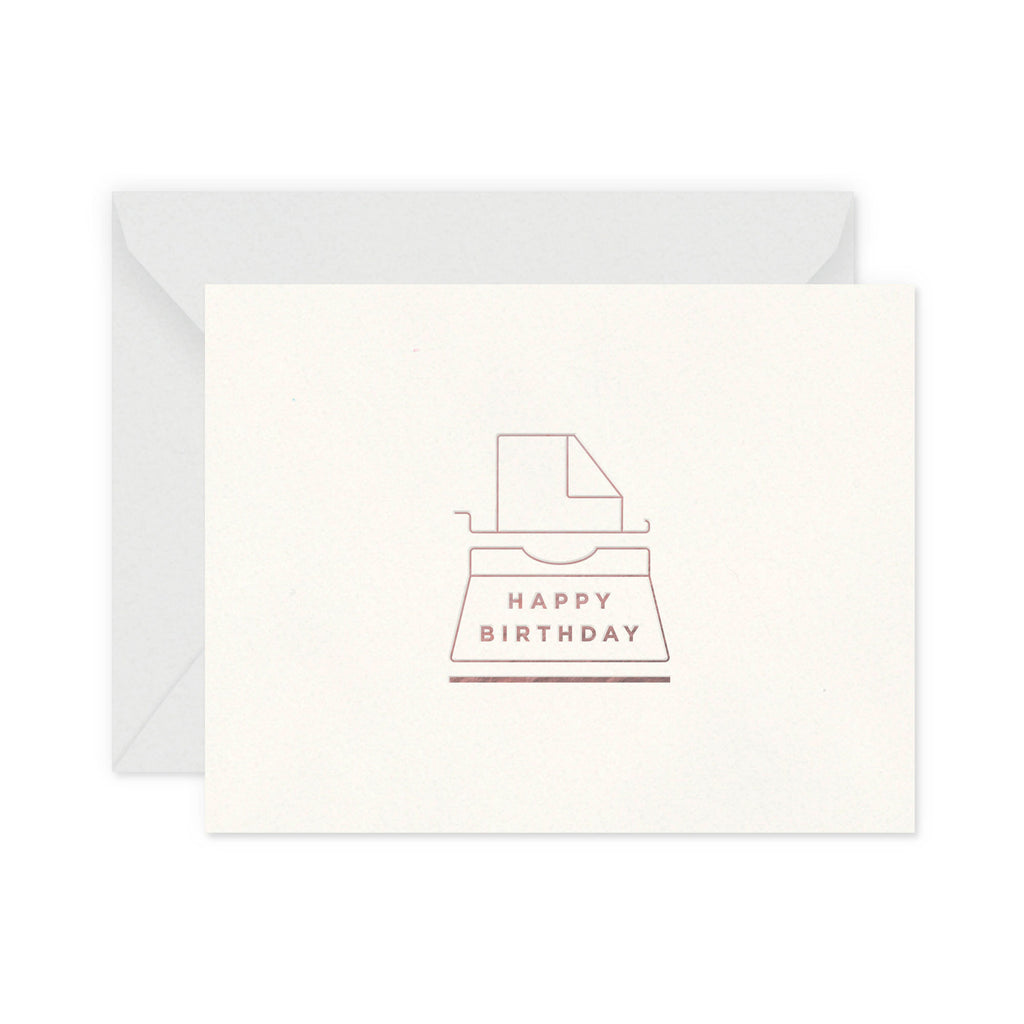Birthday Typewriter Greeting Card