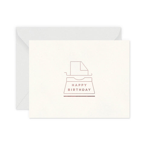 Birthday Typewriter Greeting Card