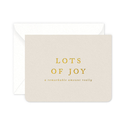 Lots of Joy Greeting Card