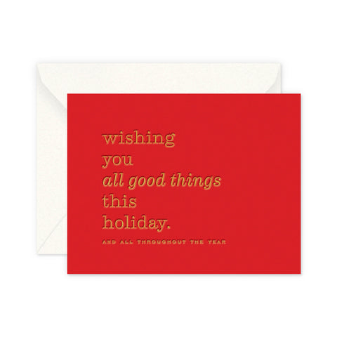 Good Things Holiday Greeting Card