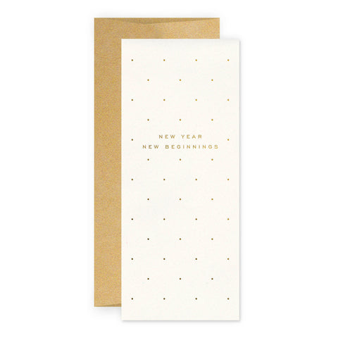 New Year New Beginnings Greeting Card