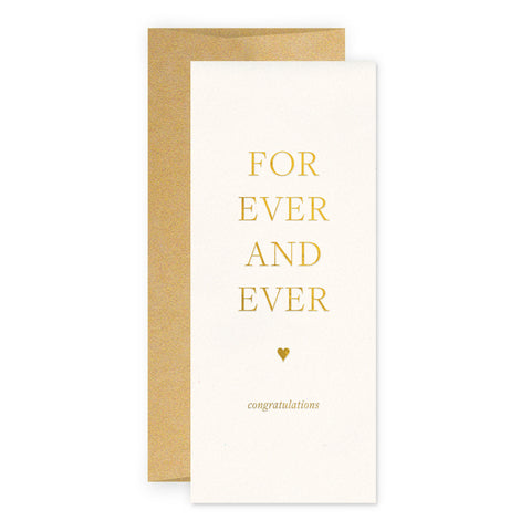 For Ever Wedding Greeting Card