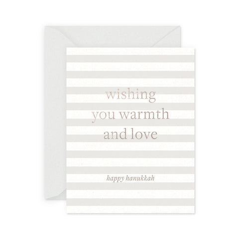 Warmth and Love Hanukkah Greeting Card
