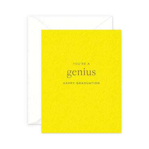 Genius Graduation Greeting Card
