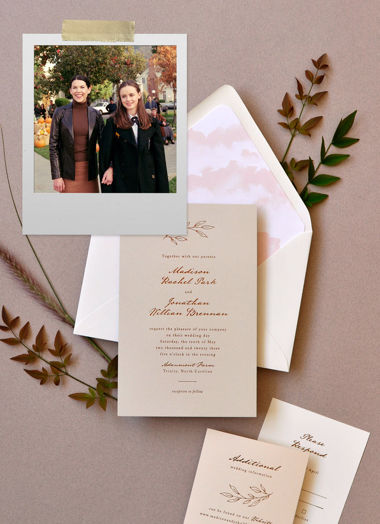 The Perfect Wedding Invitation For You Based On Your Favorite Fall Movie