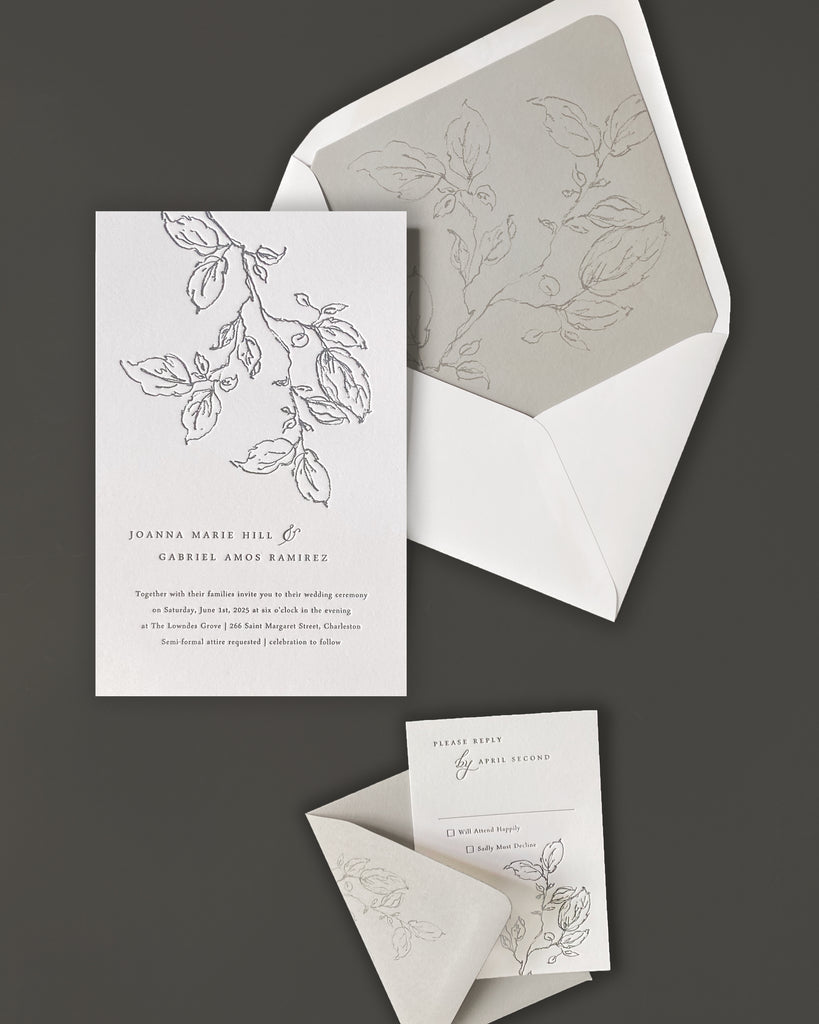 Joanna Letterpress Invites