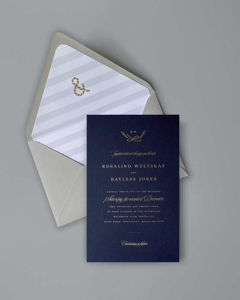 Rosalind Nautical Foil Invites