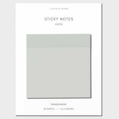 Cloth & Paper- Transparent Sticky Notes