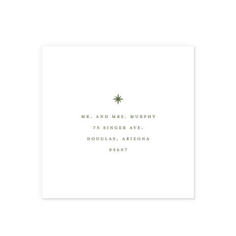 Holiday Guest Address Printing