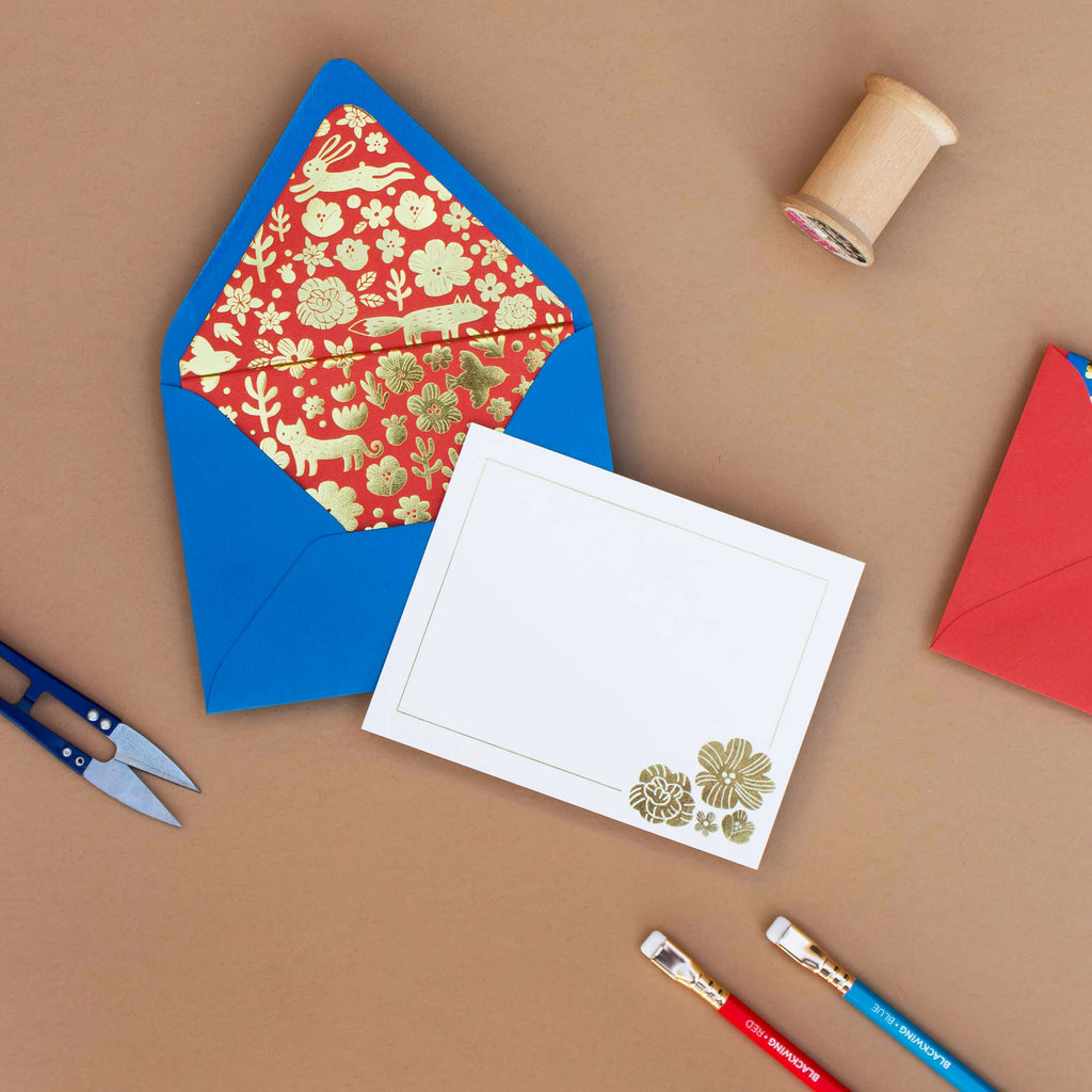 Smitten on Paper x Fugu Luxe Lined Note Set Blue