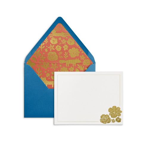 Smitten on Paper x Fugu Luxe Lined Note Set Blue