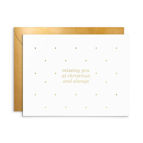 Miss You Christmas Greeting Card