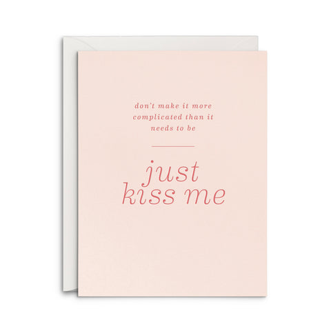 Complicated Kiss Greeting Card