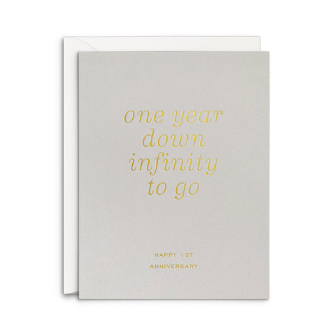 Infinity Anniversary Greeting Card