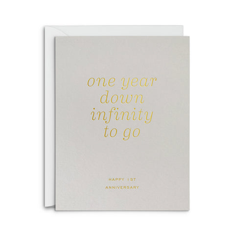 Infinity Anniversary Greeting Card