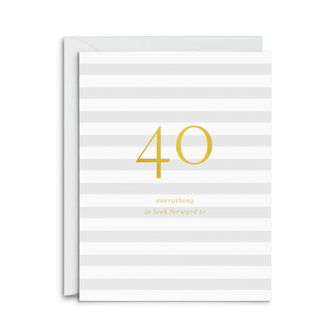 40 Milestone Birthday Greeting Card