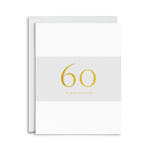 60 Milestone Birthday Greeting Card