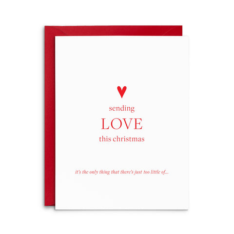 Sending Love Holiday Greeting Card