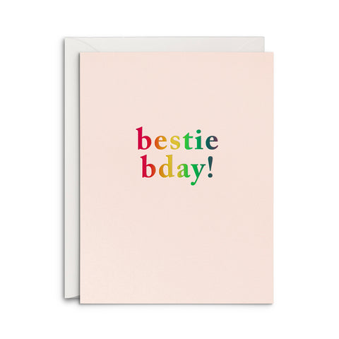 Bestie Bday Greeting Card