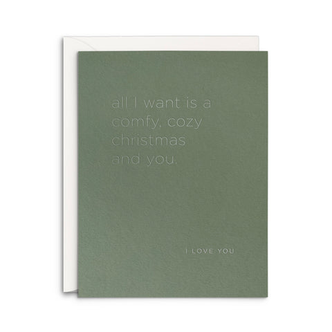 Comfy Cozy Christmas Greeting Card