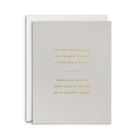 Miss You Letter Greeting Card
