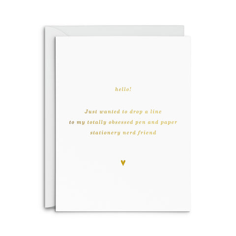 Stationery Friend Greeting Card