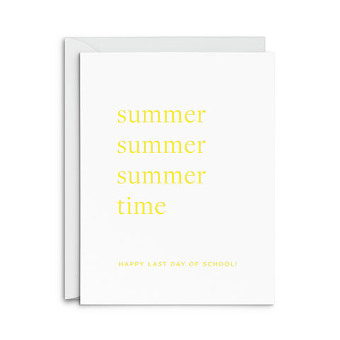 Summer Time Greeting Card