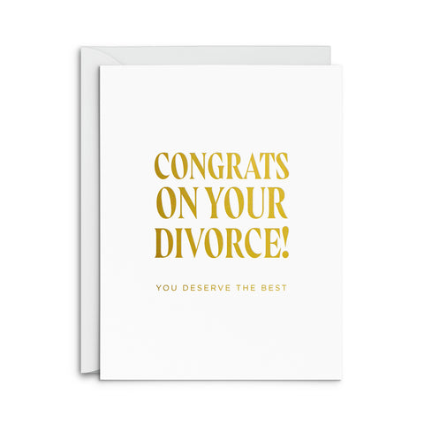 Divorce Congrats Greeting Card