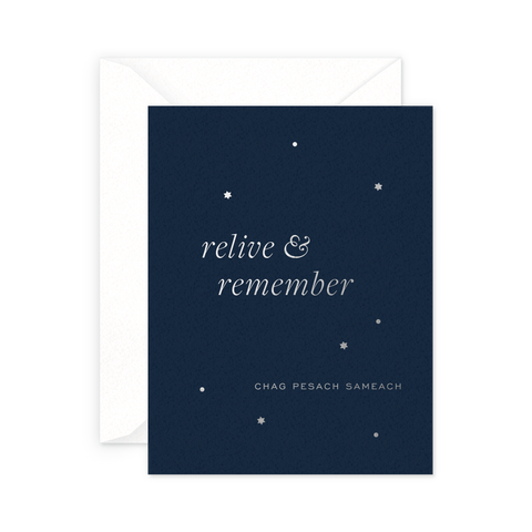 Relive & Remember Passover Greeting Card