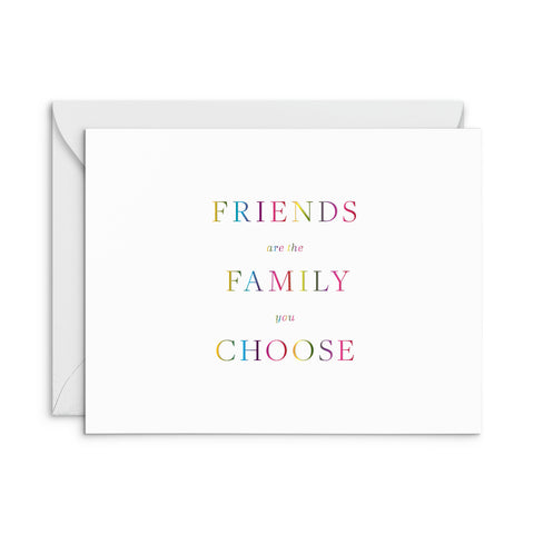 Choose Family Rainbow Greeting Card