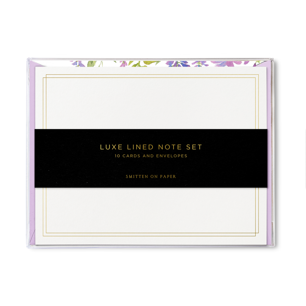 Wisteria Luxe Lined Note Set – Smitten on Paper