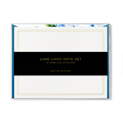 Hydrangea Luxe Lined Note Set