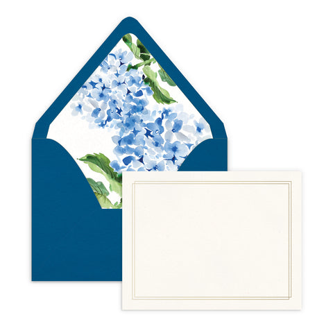 Hydrangea Luxe Lined Note Set