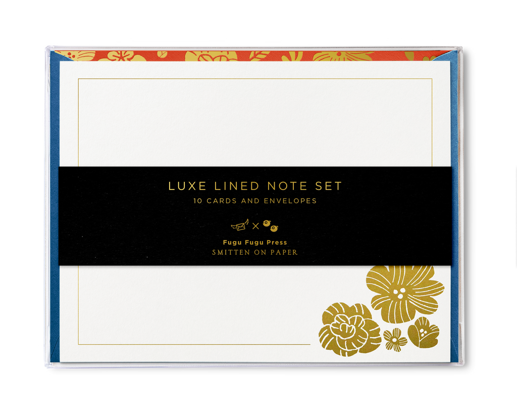 Smitten on Paper x Fugu Luxe Lined Note Set Blue