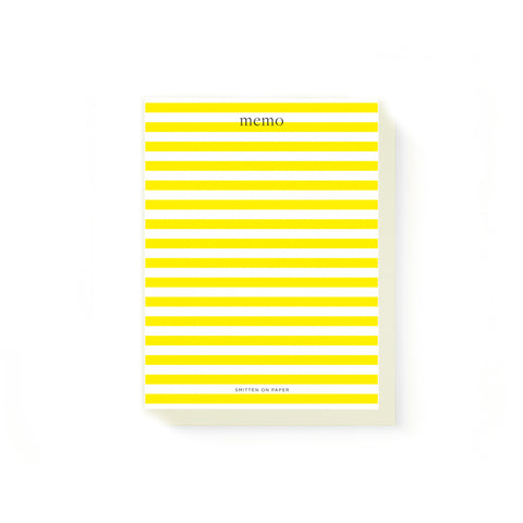 Yellow Stripe Chunky Notepad