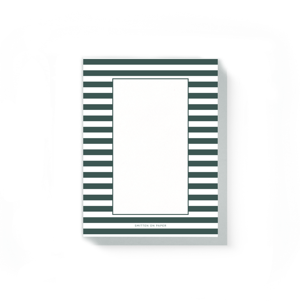 Green Stripe Chunky Notepad