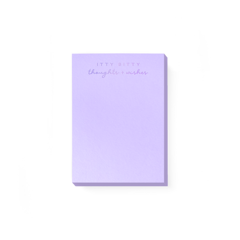 Itty Bitty Notepad in Lavender