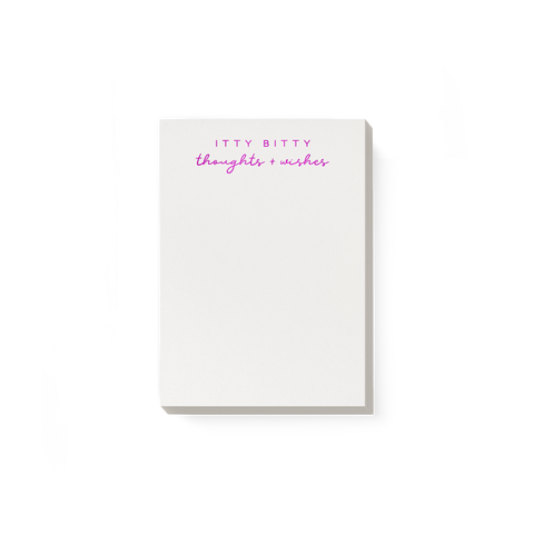 Itty Bitty Notepad in Ivory