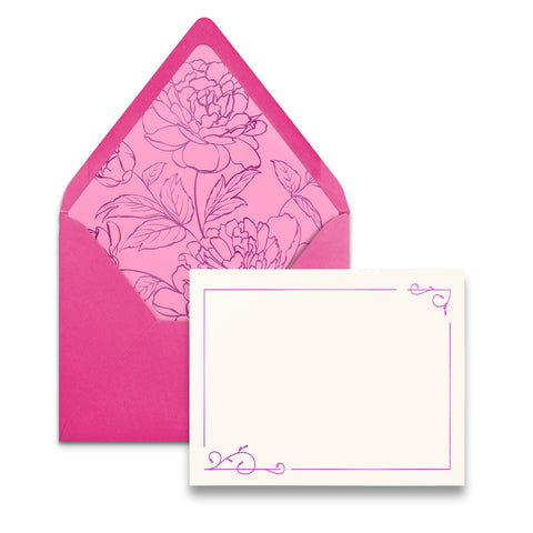 Peony Berry Luxe Lined Note Set