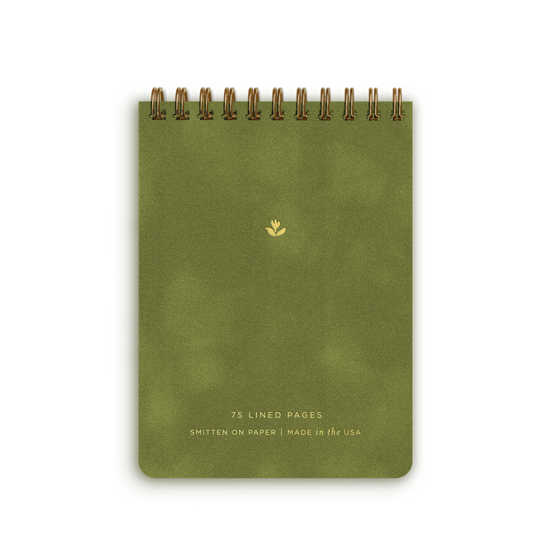 File Reporter Paper Reporter Notebook Velvet Moss – Smitten on Paper