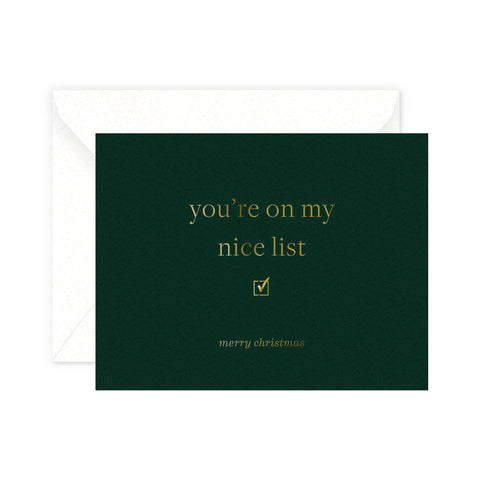 Nice List Greeting Card