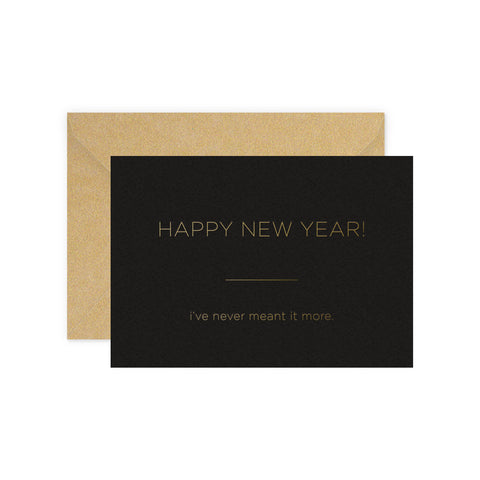 Mean it New Year Greeting Card
