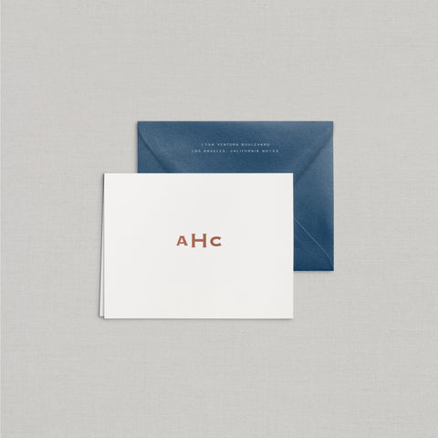 Adam Personalized Stationery Small Tented