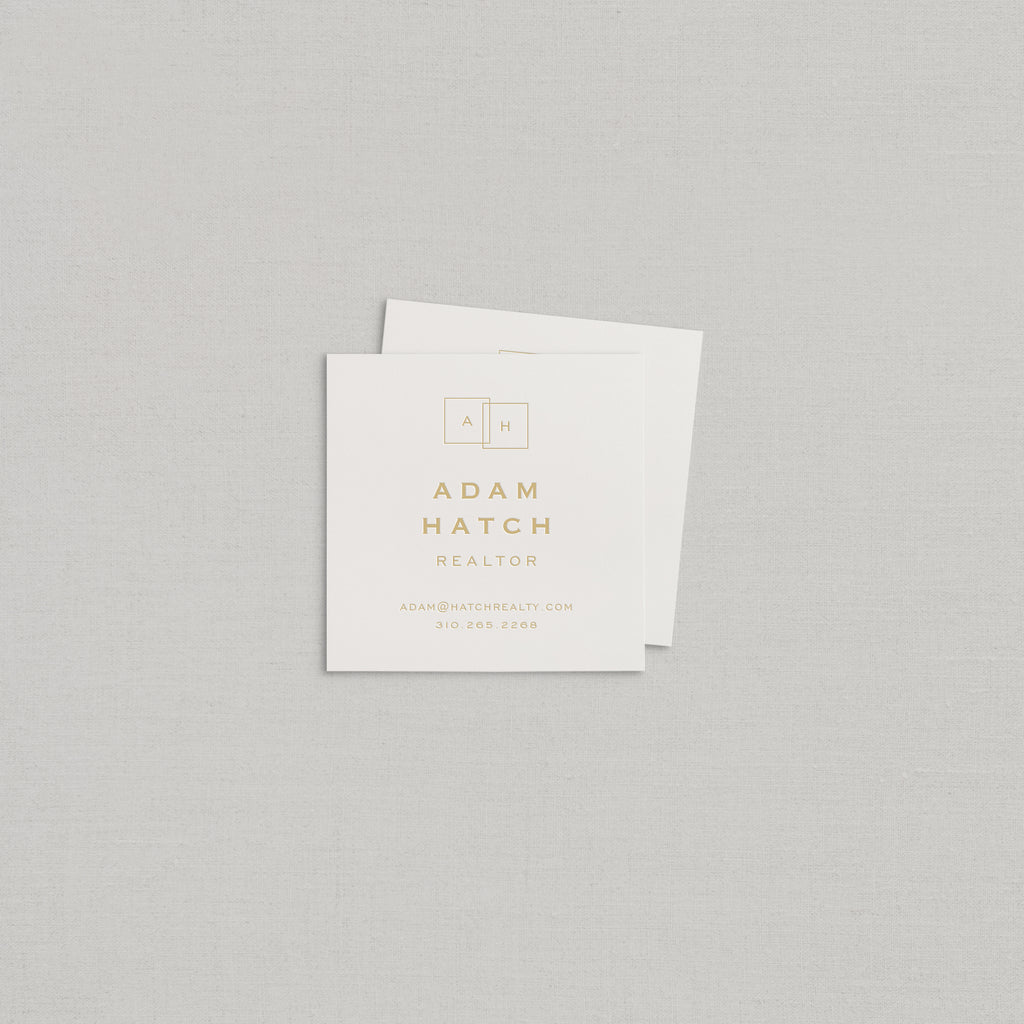 Adam Business Cards Letterpress